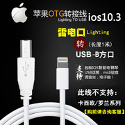 苹果OTG支持iOS13 ipad/iphone连接电钢琴雅马哈Lightning转USB