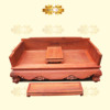 缅甸花梨木罗汉床独板加厚6公分中式红木仿古家具，三件套大果紫檀
