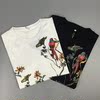 欧洲站夏季男士 个性全身印花鹦鹉3D数码 男式圆领丝光棉短袖T恤