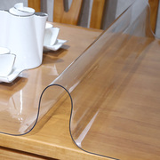 软塑料玻璃PVC桌布加厚2mm防水防烫防油茶几餐桌垫塑料透明水晶板