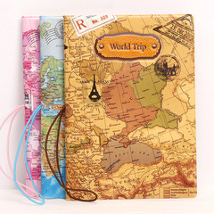 保护套复古地图韩版卡通旅行护照包