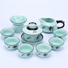 青瓷茶具整套装陶瓷，功夫茶具套装创意，长嘴壶鱼杯冰裂茶具套装
