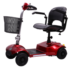 福美F4老年人四轮电动代步车残疾人锂电池助力代步车带减震可折叠