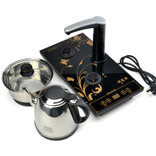 电磁快速炉自动加水四合一电热茶炉，整套功夫茶具配件三合一烧水壶