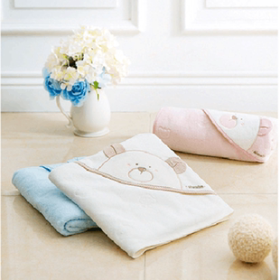 婴儿浴巾宝宝包被新生儿，抱被春夏儿童纯棉，加厚正方形毛巾包毯