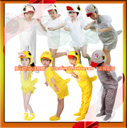 舞轩坊儿童演出服装幼儿园，可爱小鸭子表演服动物卡通服饰衣服