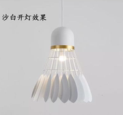 简约现代吊灯卤钨灯泡创意个性节能环保吸顶灯铁艺后现代E27吊灯