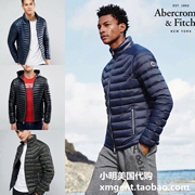 美国abercrombiefitchaf男修身短款轻盈夹克外套羽绒服