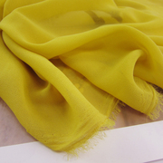 满29元包芥末黄色珍珠雪纺柔软粗面衬衫套装连衣半身裙面料