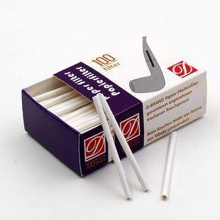 3MM烟斗配件专用滤芯 吸附型烟斗滤芯 3毫米纸滤芯 100支装纸芯