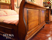 定制塞尔玛5床1实木床全实木，床头柜家具欧式三门衣柜