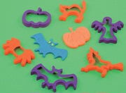 七色花教具幼儿园手工美劳材料儿童玩具万圣节切6个橡皮泥模具