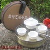 高档潮汕功夫茶具旅行茶具套装整套户外便携式拎包不锈钢茶盘茶具