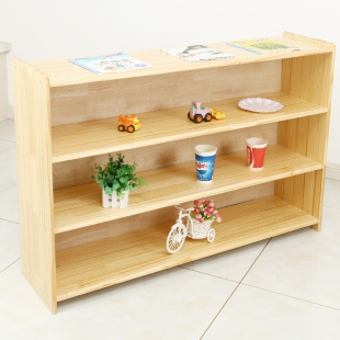 幼儿园实木玩具架蒙氏教具，收纳柜儿童书架整理柜，木质储物架区角柜