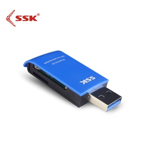 SSK飚王SCRM331二合一USB3.0多功能读卡器TF手机卡Micro SD相机卡