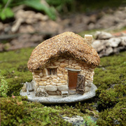 创意迷你小房子摆件微景观中式建筑树脂，盆景家居装饰品送生日礼物