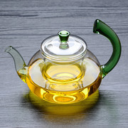 玻璃茶壶耐高温600ml加厚耐热玻璃，泡茶壶家用花茶壶玻璃茶具套装