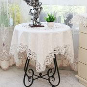 现代简约北欧ins圆茶几布客厅(布，客厅)台布，餐桌布圆形圆桌布盖布白色盖巾