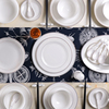 56头骨瓷餐具套装家用碗碟，套装西式陶瓷碗筷盘子，欧式创意碗盘组合