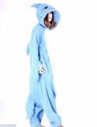 外贸onesie kigurumi 鲨鱼卡通连体睡衣男女家居服情侣套学生演出