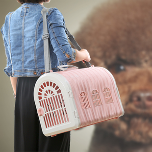 XPOWER宠物航空箱泰迪便携旅行猫咪鸟鹦鹉背包提篮车载箱送肩带
