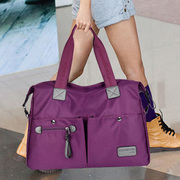 尼龙帆布日韩女包手提旅行包单肩斜跨休闲男行李，包旅游(包旅游)出差大包袋