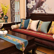 中式古典靠垫罗汉床红木家具，沙发垫坐垫实木椅垫，海绵垫套定制沙发