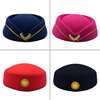 空姐帽子礼仪帽子女，乘务员帽子乐队演出贝雷帽子，大人儿童空姐帽