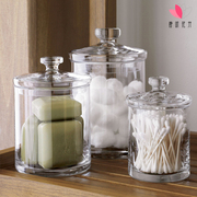 欧式玻璃罐储物罐透明糖果罐厨房，储藏罐卫浴收纳罐展示器皿摆件