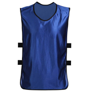 空白版有筋足球篮球分组对抗服丝光训练服广告马甲球衣150155彩蓝