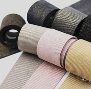 韩国进口4cm宽条纹织带diy蝴蝶结，手工粉色头，发饰缎带丝带装饰ry