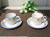 外贸欧式咖啡杯碟套装手绘田园下午茶茶具陶瓷美式咖啡杯 红茶杯