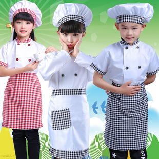 儿童厨师服服幼儿演出服小孩游戏，职业服装表演少儿小厨师扮演时尚