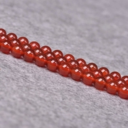 DIY饰品配件材料 天然红玛瑙散珠 水晶半成品 串珠 圆珠手链项链