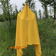 芒果黄柠檬黄色空，气层弹力针织布料，打底衫外套女装服装面料