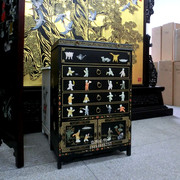 扬州漆器厂明清中式古典家具叉柜装饰玄关柜，收纳藏柜餐边柜