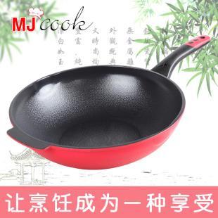 韩国MJcook 3代煎肉炒菜锅陶瓷不粘锅 30cm/32CM 明火电磁炉两用