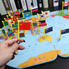 世界地图拼图儿童插旗木质，玩具3-4-6-7岁男女孩宝宝，地理认知教具