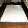 白色毛毛床边地毯卧室满铺可爱仿羊毛地毯飘窗长毛地垫客厅橱窗毯