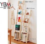日式客厅梯形书架置物架装饰架多层隔板架落地创意松木环保