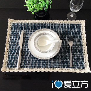 欧式棉麻布艺亚麻西餐垫加厚隔热垫餐桌垫盘垫碗垫桌布