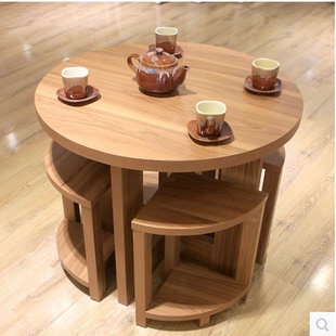 圆形餐桌洽谈接待圆桌，小户型饭桌圆餐桌椅简约现代小咖啡圆桌