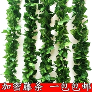 仿真藤条花藤假花藤蔓葡萄叶绿叶树叶绿植植物塑料管道吊顶装饰花