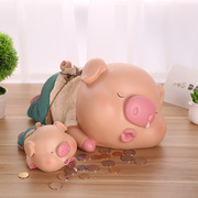 韩国创意可爱超大号小猪存钱罐，储蓄罐零钱罐超大号儿童防摔存钱罐