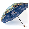 安娜淑创意双层油画伞，超强防晒遮阳伞三折太阳伞，女防紫外线晴雨伞
