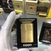 zippo美国芝宝防风打火机 光板纯铜拉丝 204B 男士礼物