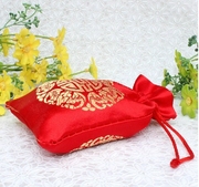 结婚用品红绸袋 回礼袋 糖果袋 婚庆用品织锦缎袋 喜糖袋 喜糖盒
