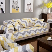 北欧布艺纯棉沙发垫，简约现代客厅组合防滑坐垫，四季通用沙发套订制