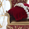 洛可可红色沙发镶钻首饰盒饰品盒多功能手饰盒置物架拍摄摆拍道具