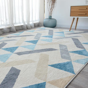 地毯客厅ins沙发茶几日式水洗机织卧室床边北欧现代简约百搭几何